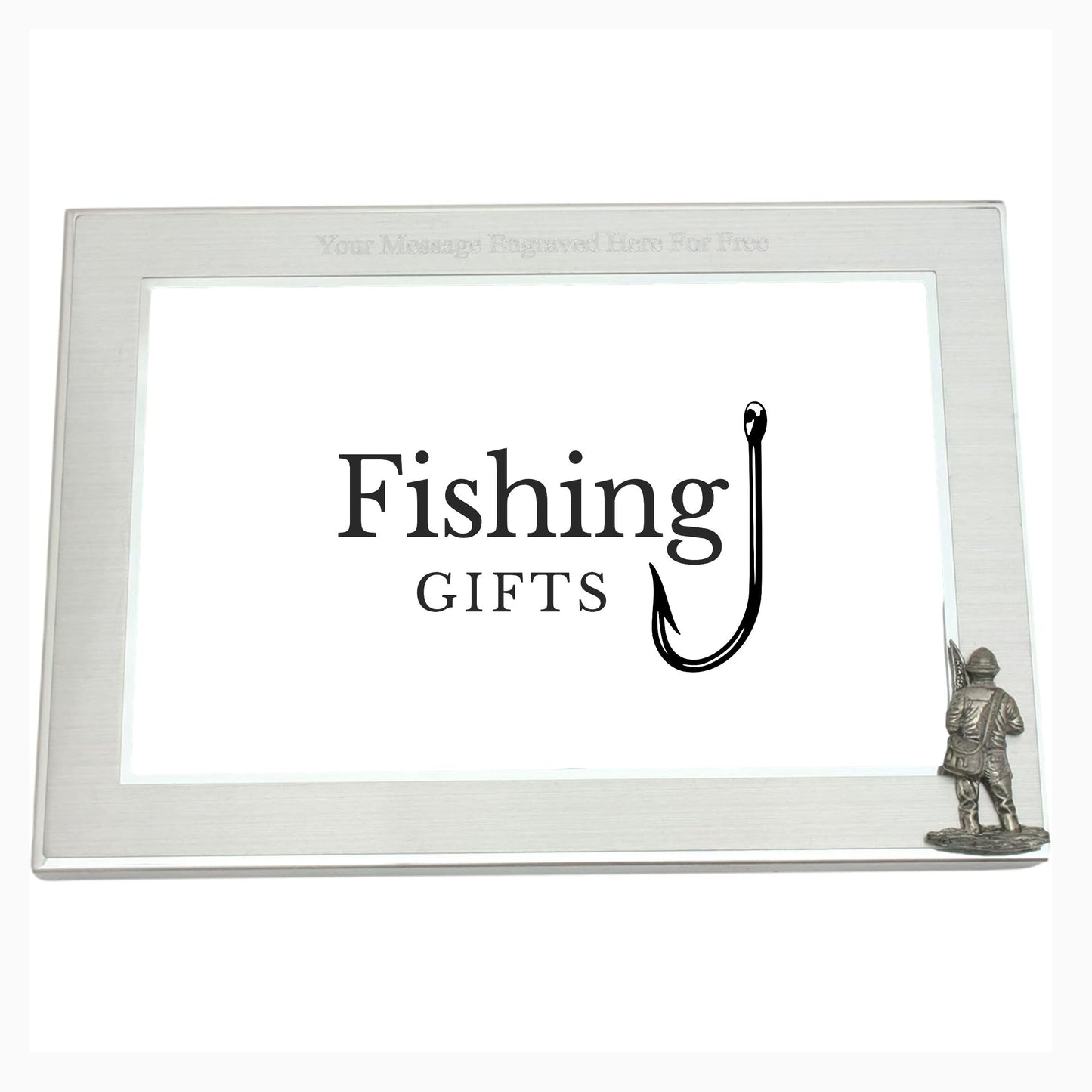 Fly Fishing Customised 6"x4" Metal Photo Frame Landscape or Portrait