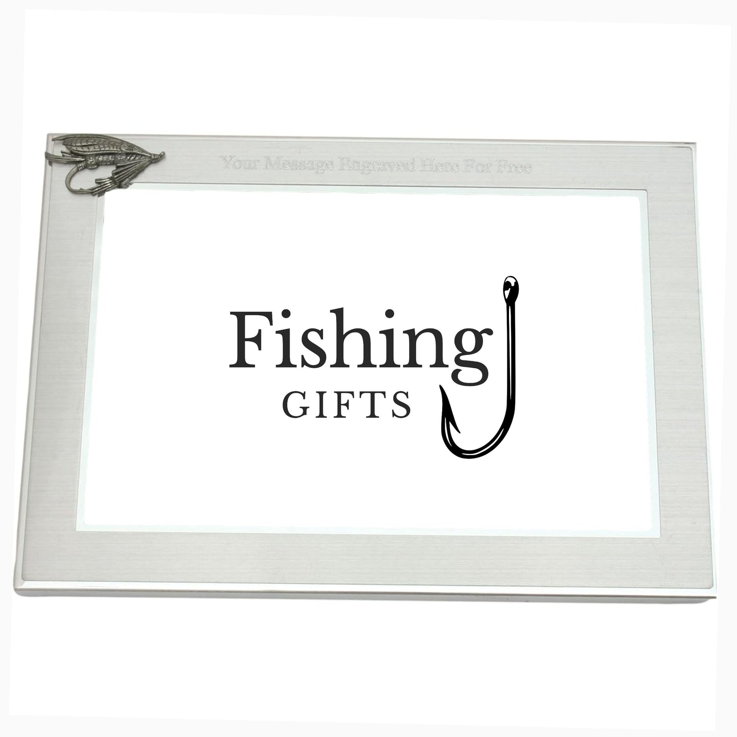 Fly Fishing Customised 6"x4" Metal Photo Frame Landscape or Portrait