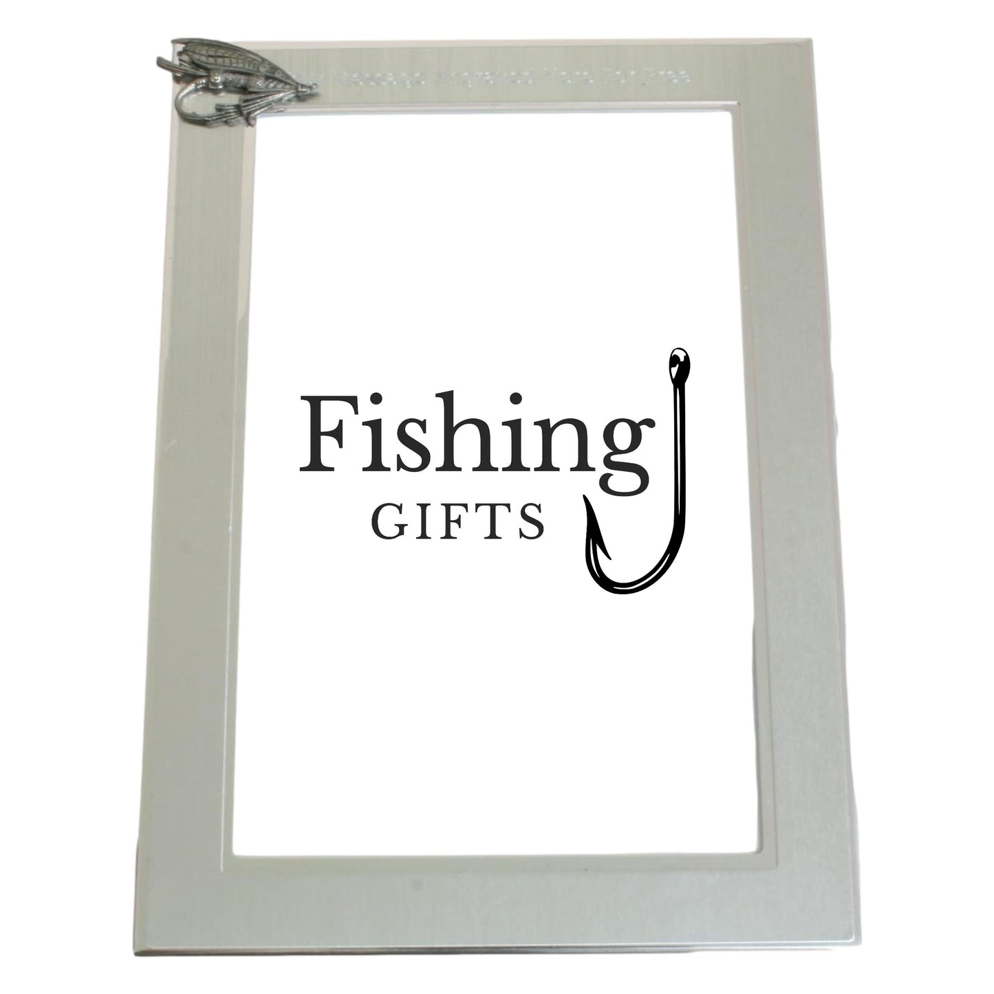 Fly Fishing Customised 6"x4" Metal Photo Frame Landscape or Portrait