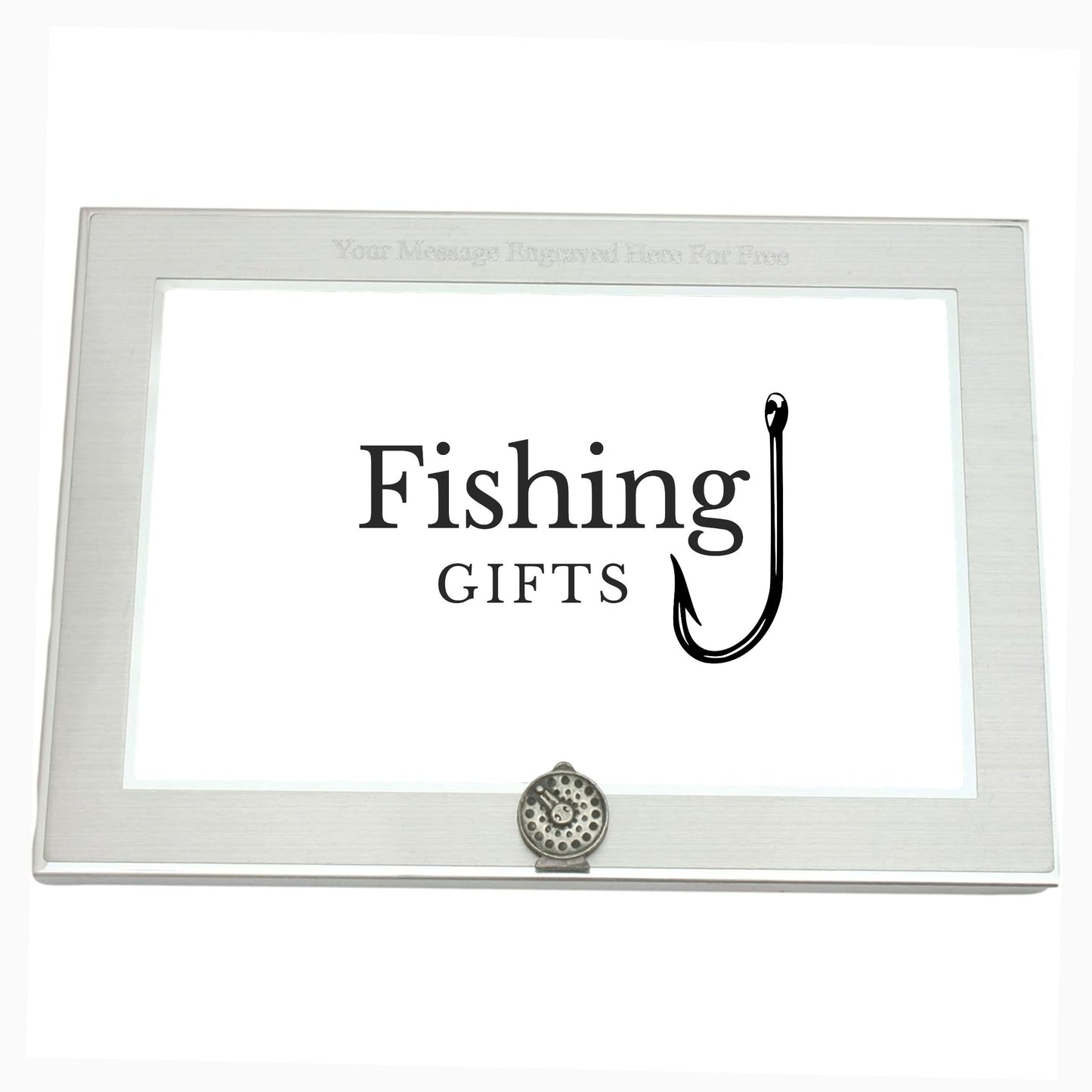 Fly Fishing Customised 6"x4" Metal Photo Frame Landscape or Portrait