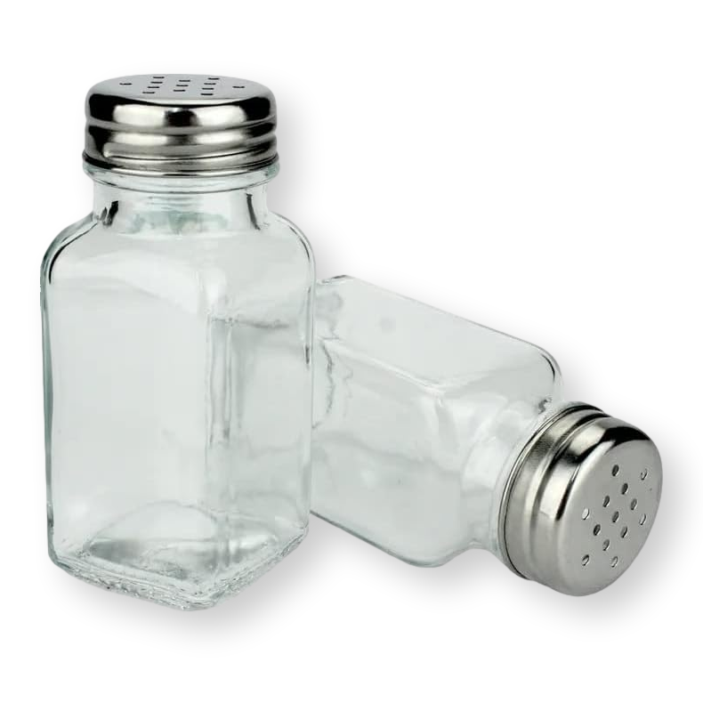 Sea Fishing Pair Glass Salt & Pepper Shakers