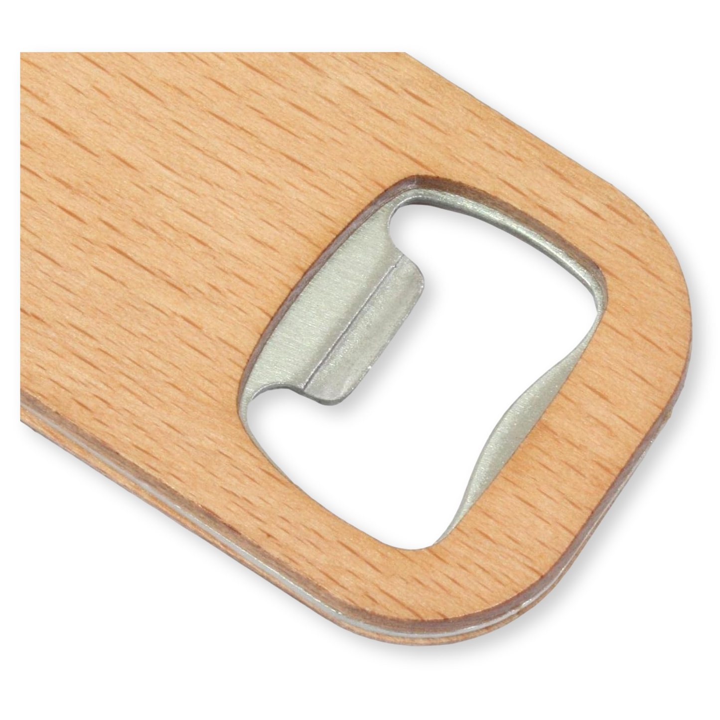 Sea Fishing Wood & Steel Bottle Opener Keyring