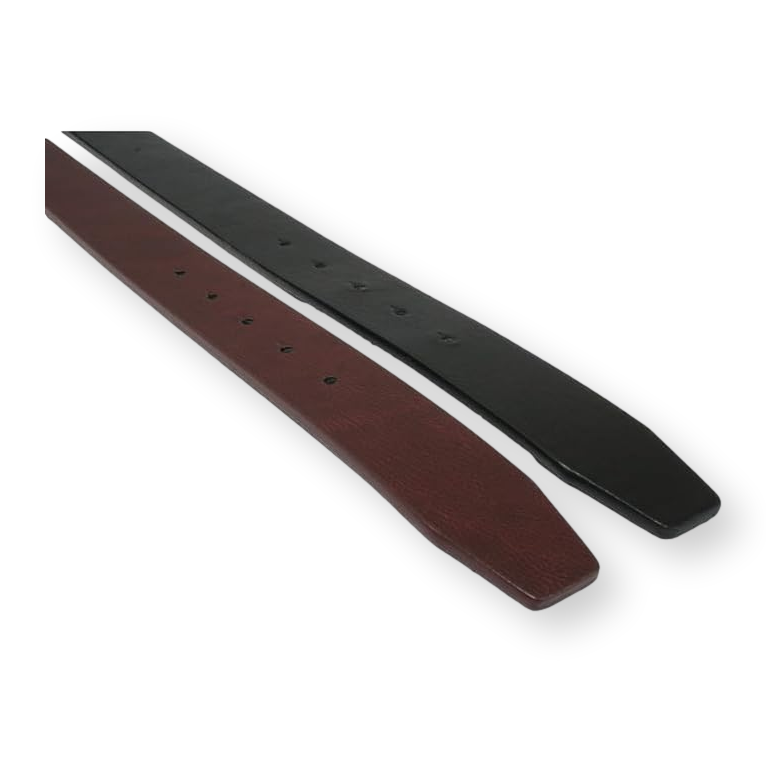 Fly Fishing Leather Belt & Metal Buckle Black or Brown