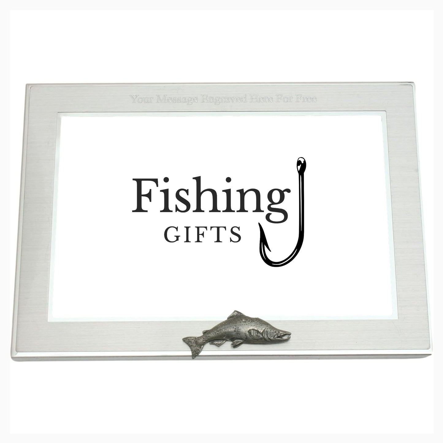 Fly Fishing Customised 6"x4" Metal Photo Frame Landscape or Portrait