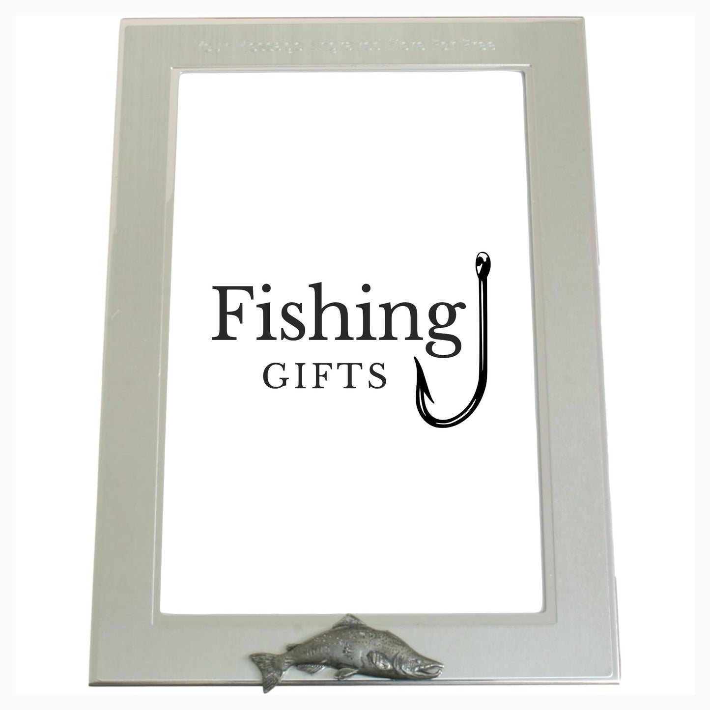 Fly Fishing Customised 6"x4" Metal Photo Frame Landscape or Portrait