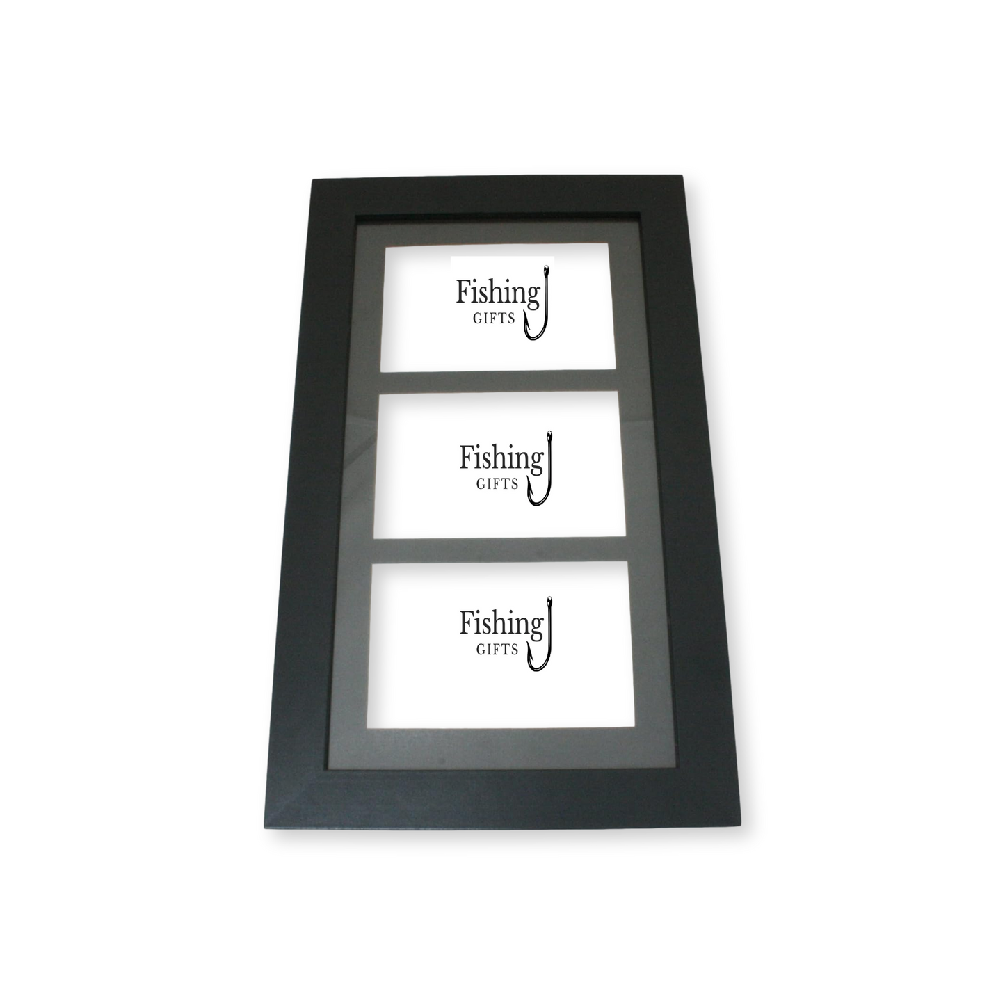 Coarse Fishing Black Photo Frame 3 Windows Wall Hanging Personalised Gift