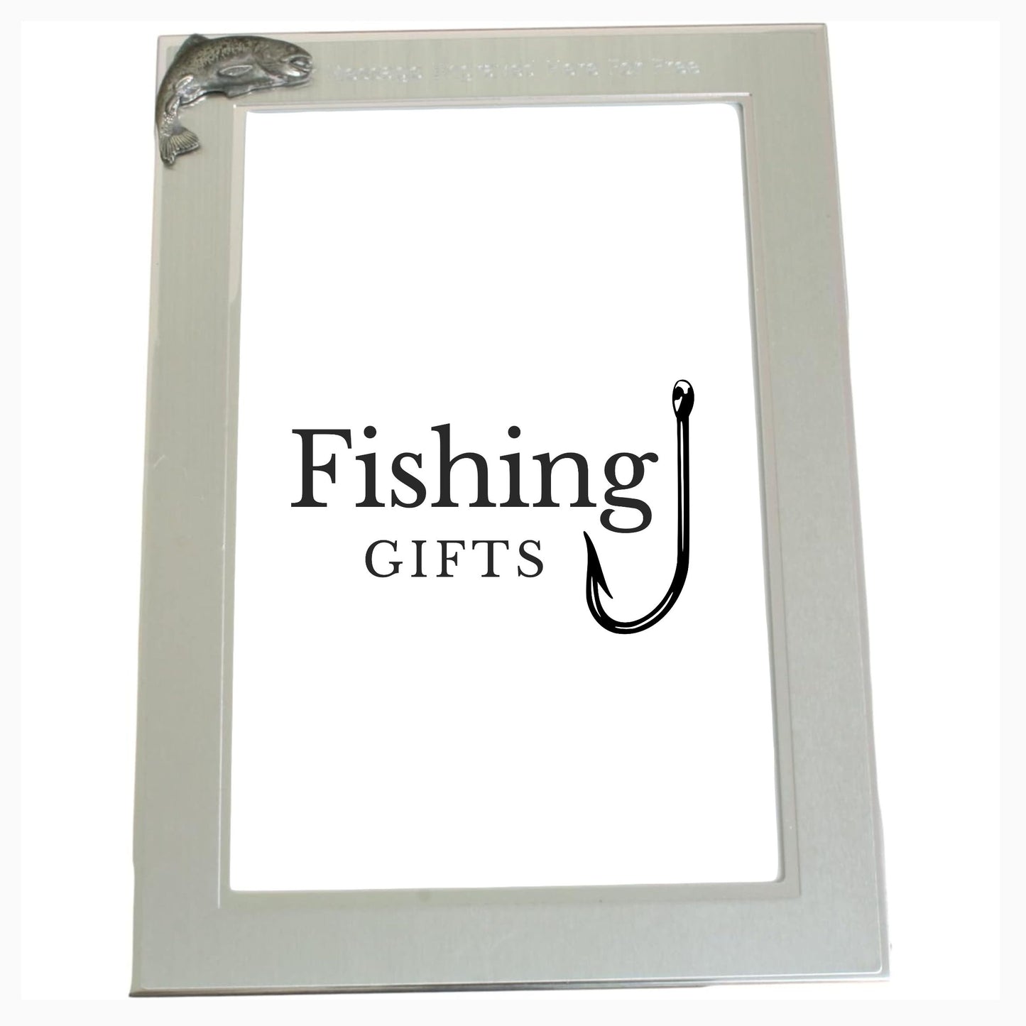 Fly Fishing Customised 6"x4" Metal Photo Frame Landscape or Portrait