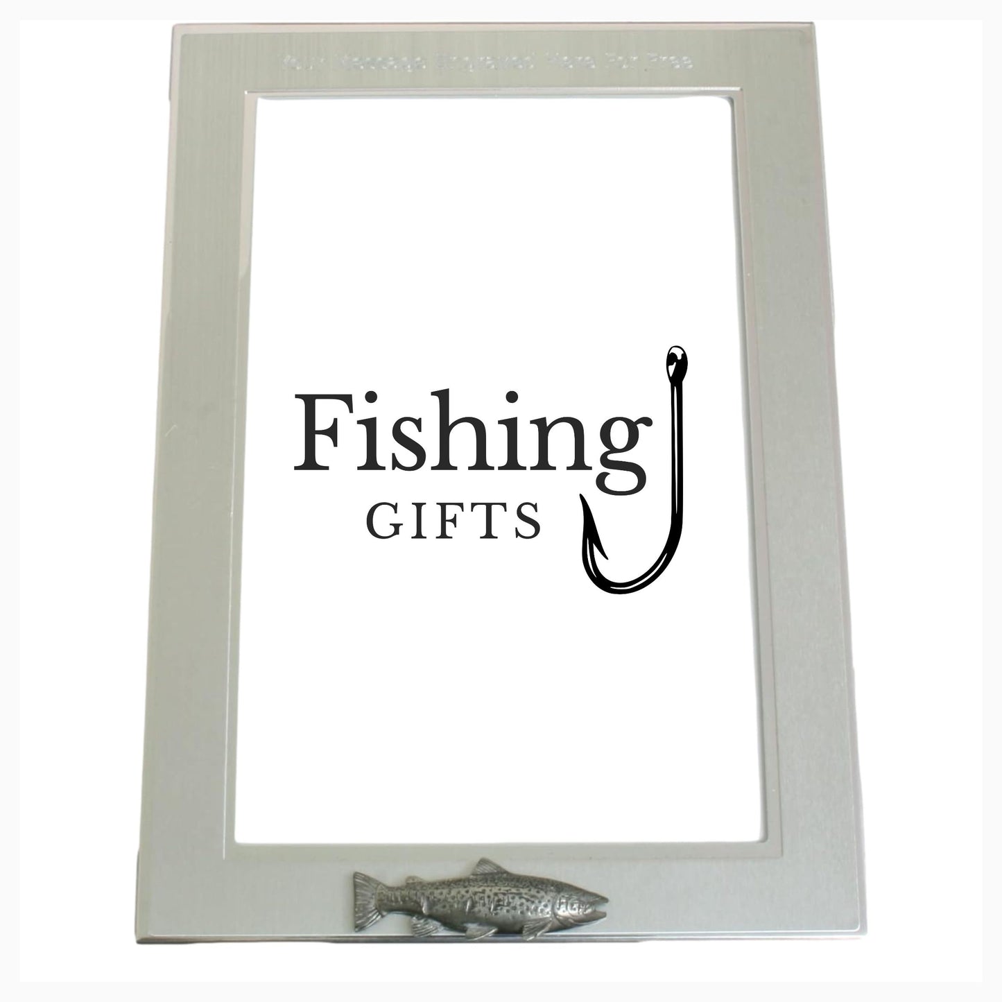 Fly Fishing Customised 6"x4" Metal Photo Frame Landscape or Portrait