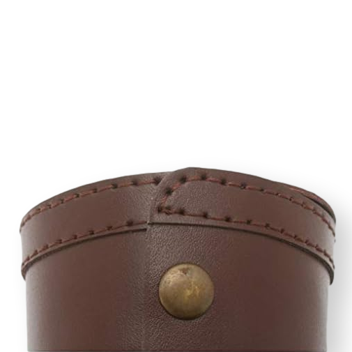 Brown Leather Cup Case