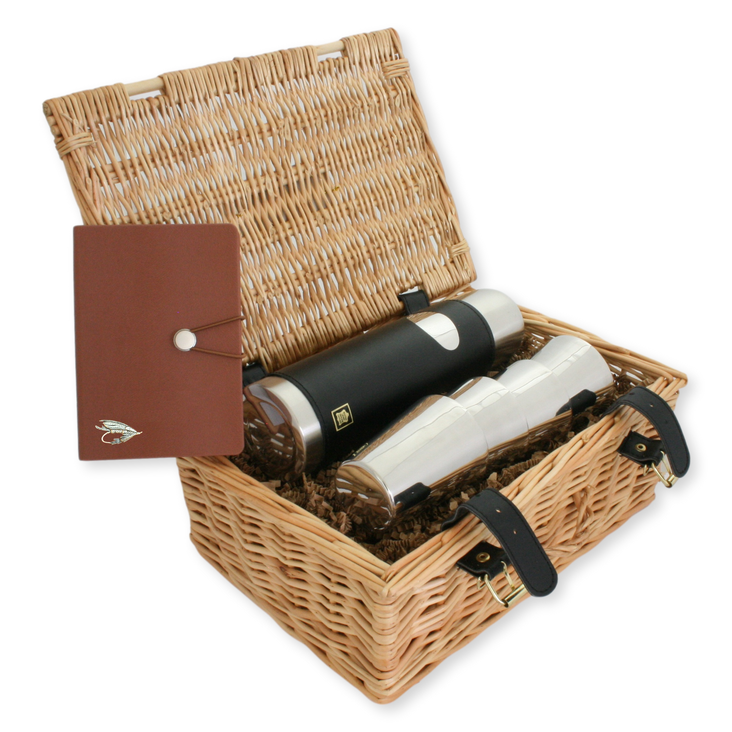 Fishing Essentials Bundle: Thermos Flask, Beakers, and Logbook Notebook