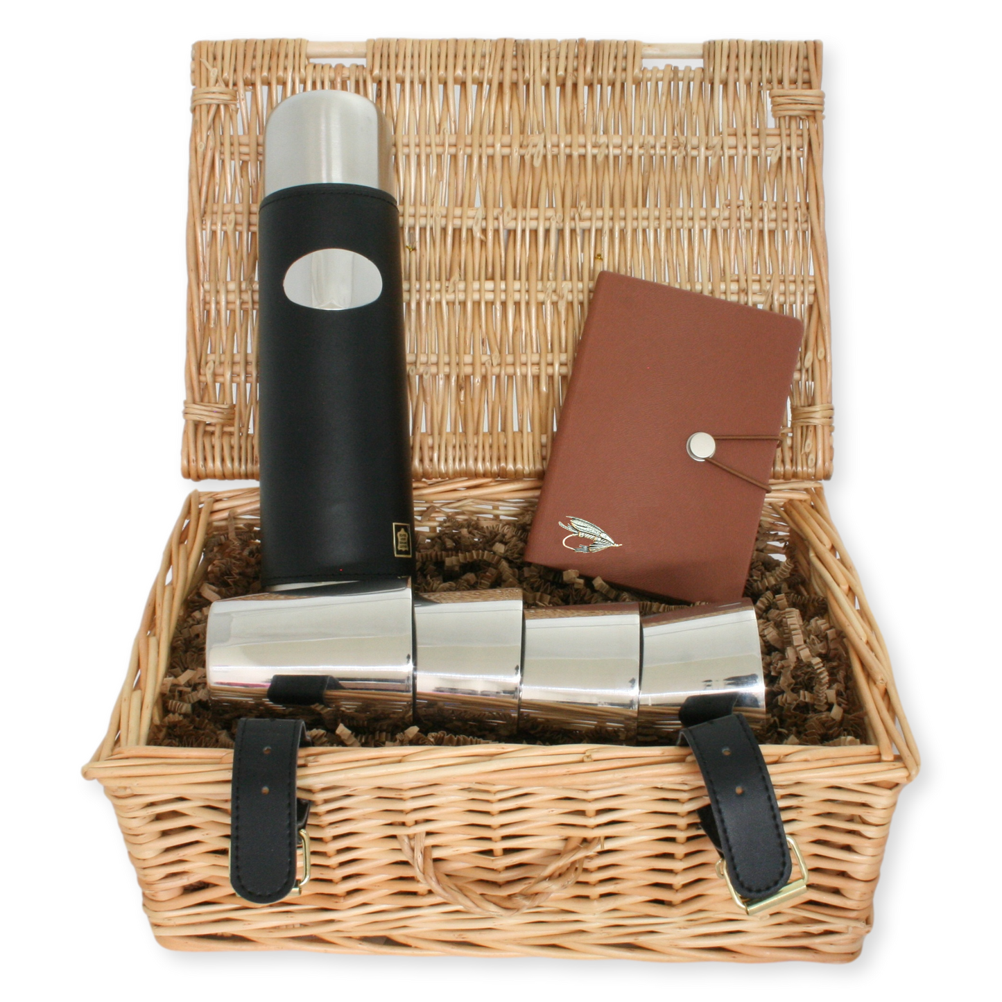 Fishing Essentials Bundle: Thermos Flask, Beakers, and Logbook Notebook