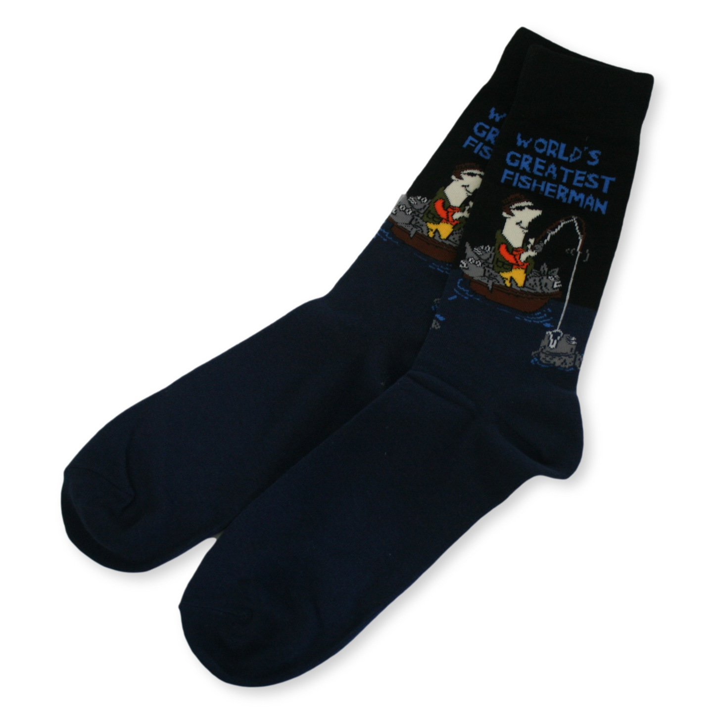 World's Greatest Fisherman Novlty Socks Size 6-11