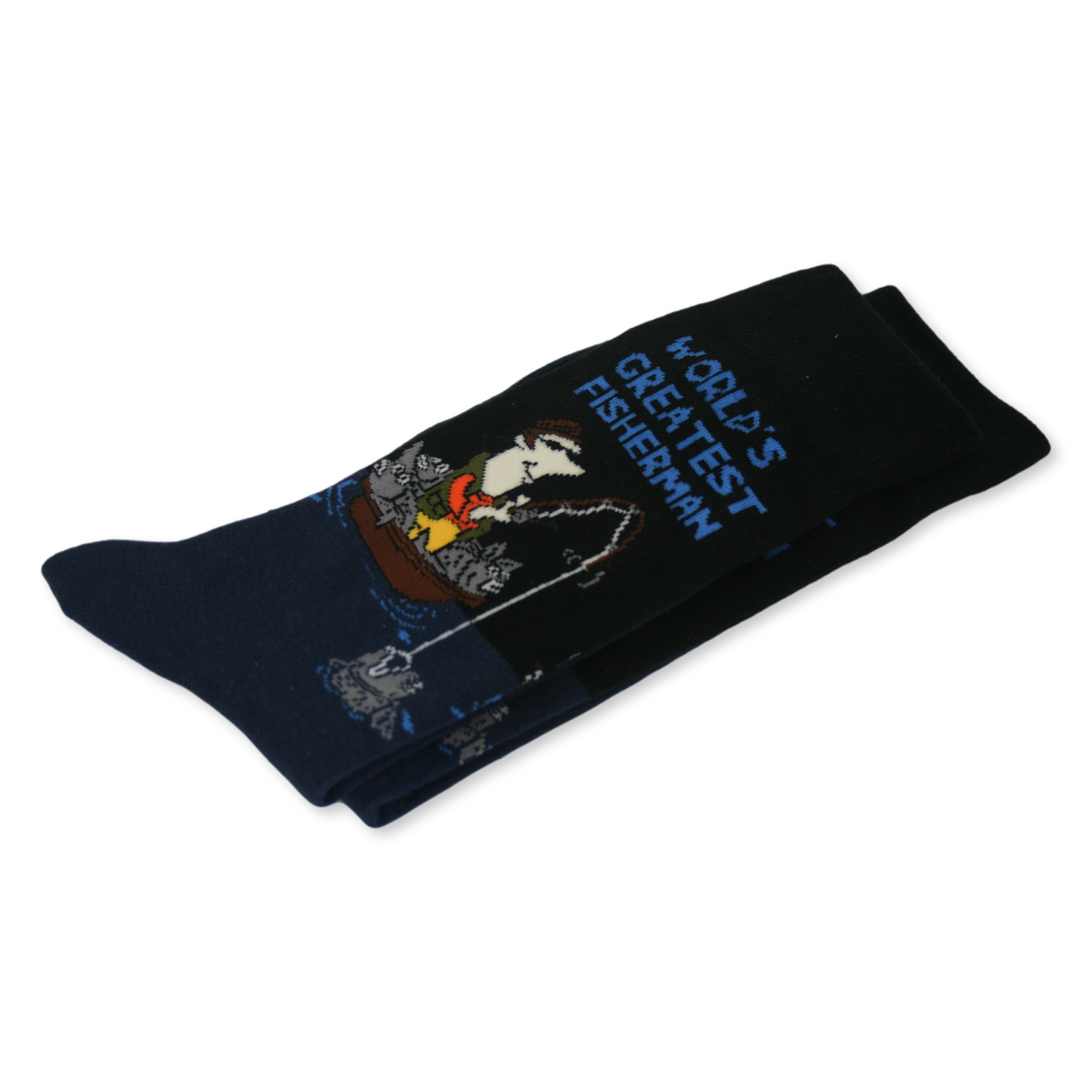 World's Greatest Fisherman Novlty Socks Size 6-11