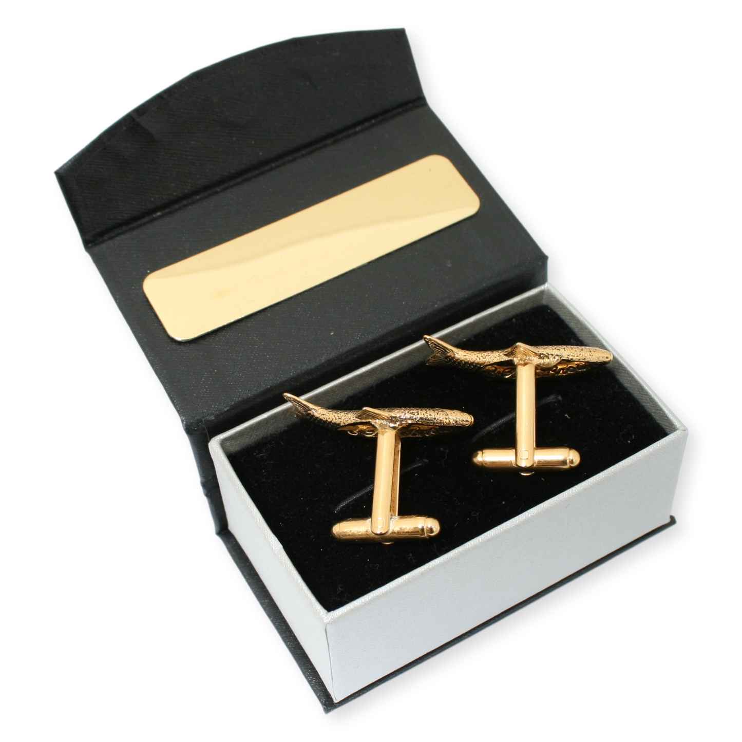 Roach Gold Plated Cufflinks With Engraving Option
