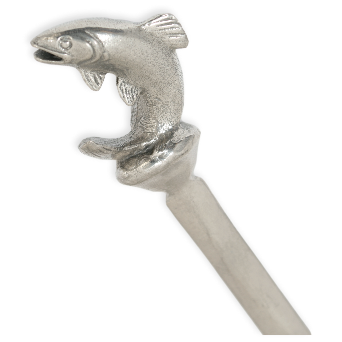 Hand-Cast English Pewter Trout Letter Opener