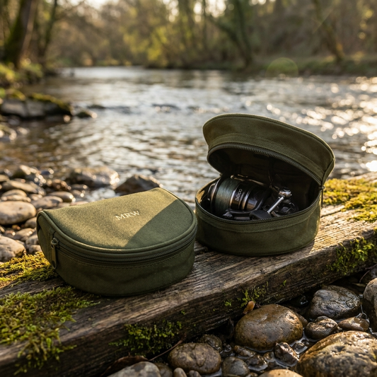 Personalised Fishing Reel Case Foil Embossed