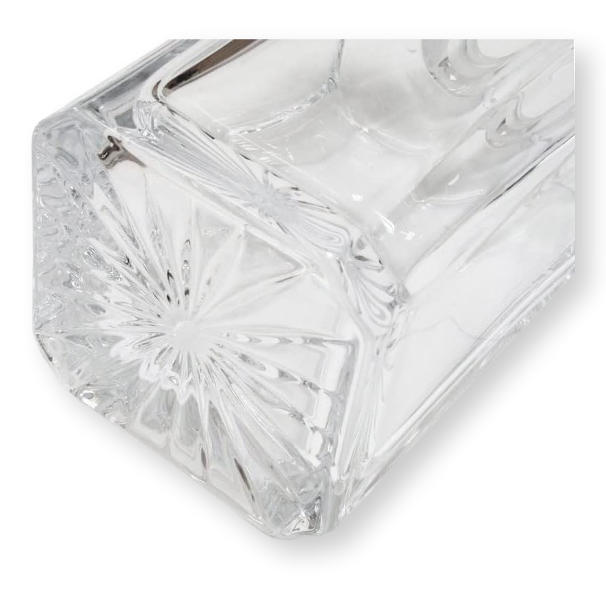 Fly Fishing Crystal Cut Decanter With Golf Ball Or Square Top