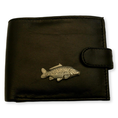 Black or Brown Mens Leather Wallet | Coarse Fishing