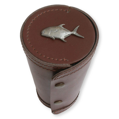 Sea Fishing 4 Cups in Leather Popper Case (4oz)