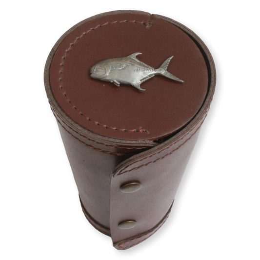 Sea Fishing 4 Cups in Leather Popper Case (4oz) (Copy)