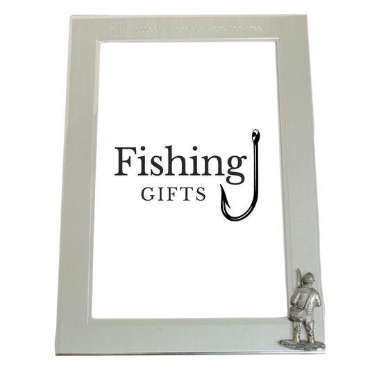 Fly Fishing Customised 6"x4" Metal Photo Frame Landscape or Portrait