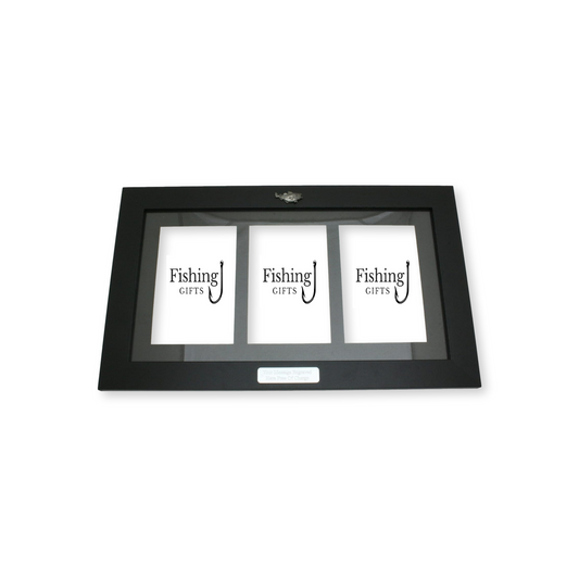 Sea Fishing Black Photo Frame 3 Windows Wall Hanging Personalised Gift