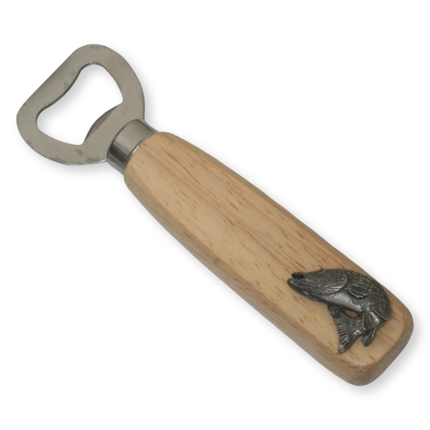 Coarse Fishing Wooden Handled Steel Bottle Opener