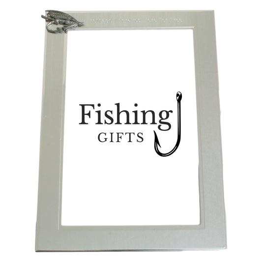 Fly Fishing Customised 6"x4" Metal Photo Frame Landscape or Portrait