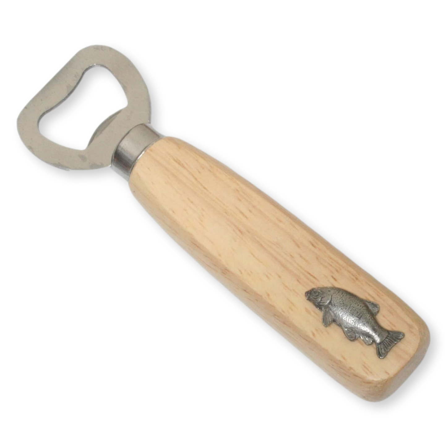 Coarse Fishing Wooden Handled Steel Bottle Opener