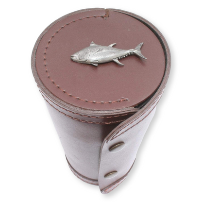 Sea Fishing 4 Cups in Leather Popper Case (4oz)