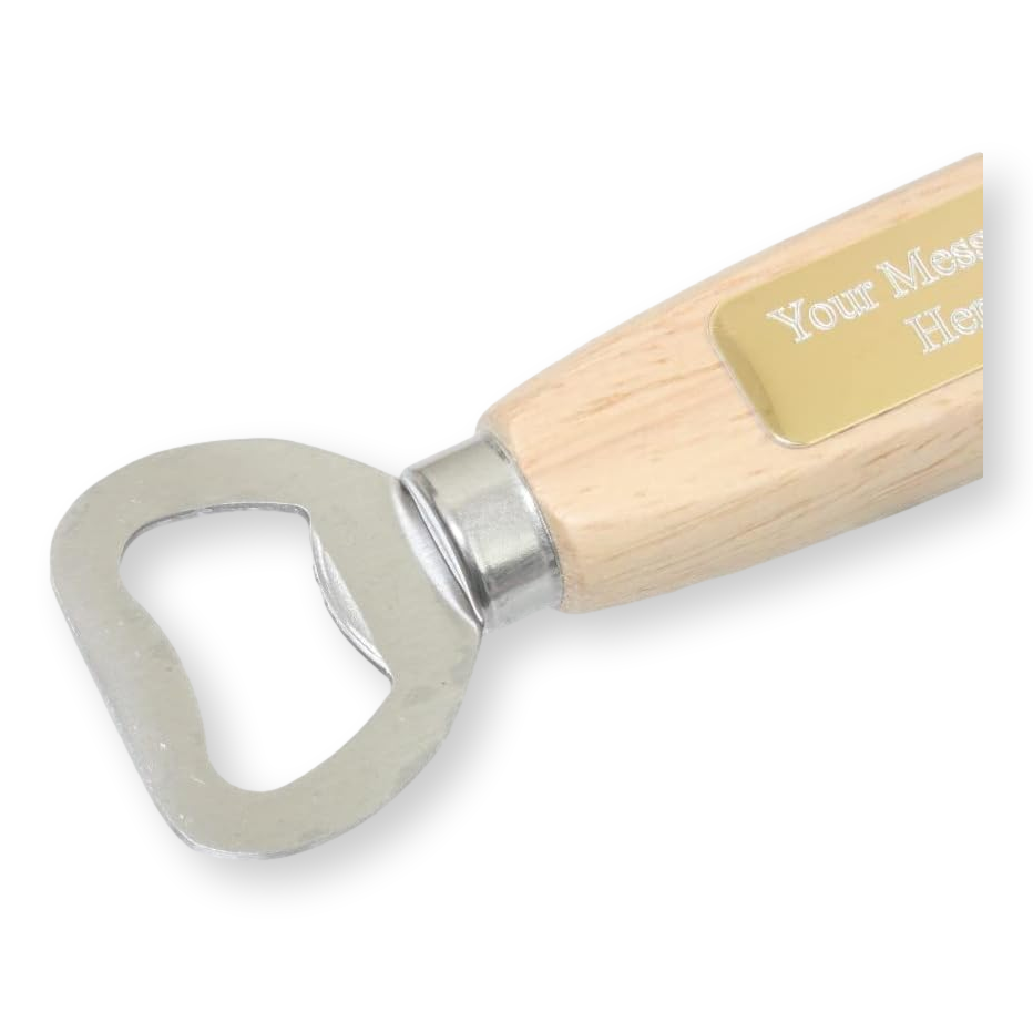 Coarse Fishing Wooden Handled Steel Bottle Opener