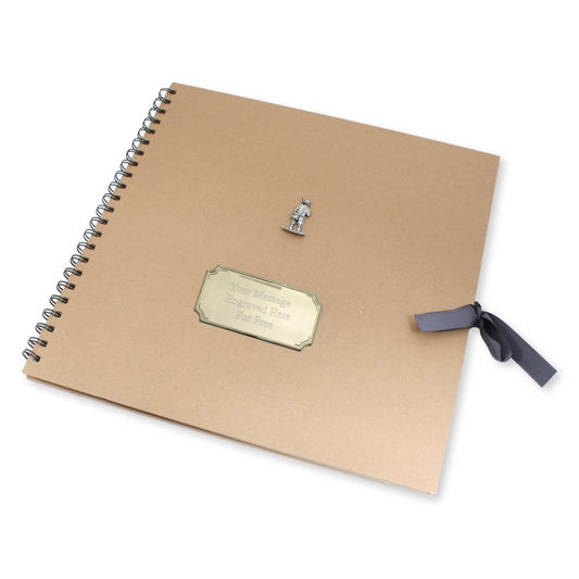 Coarse Fishing Scrapbook – Kraft Paper With Engraved Plaque