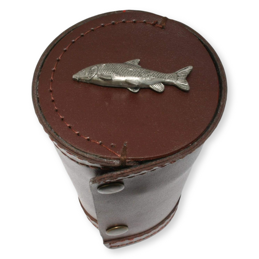 Coarse Fishing 4 Cups in Leather Popper Case (4oz)