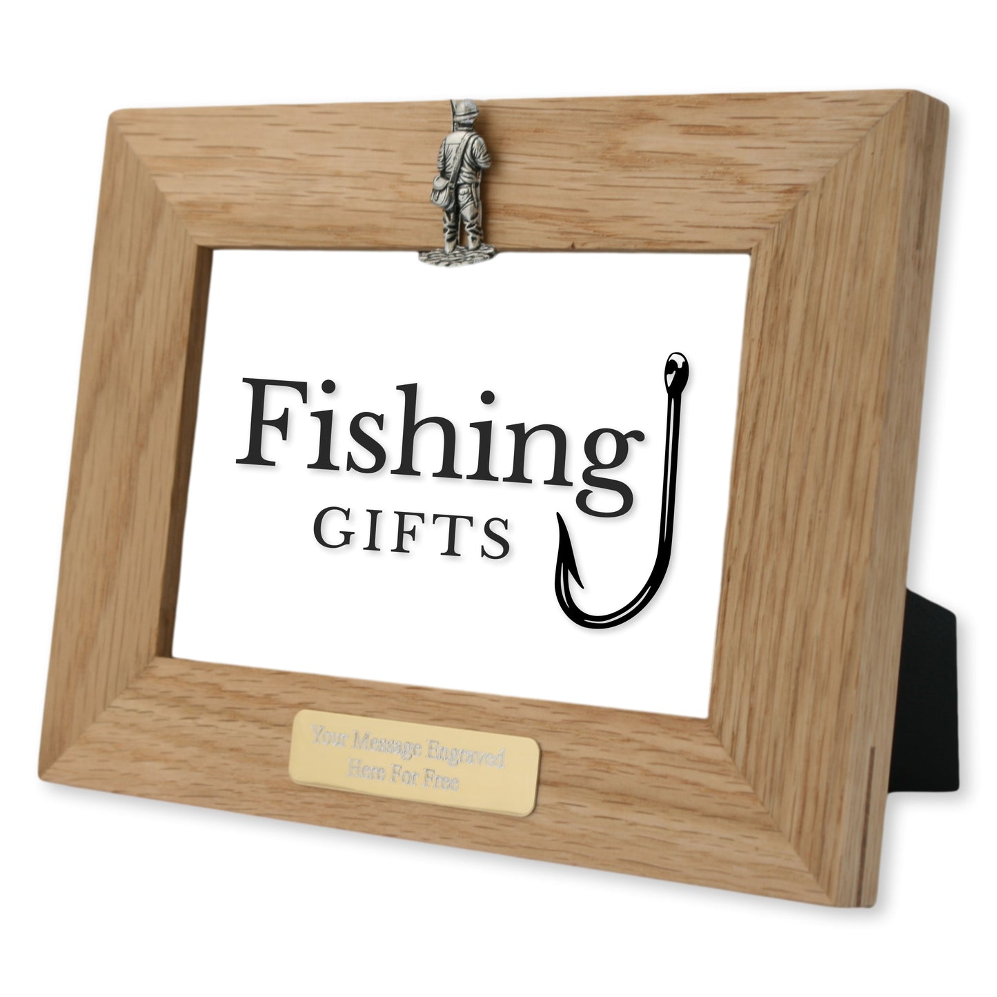 Fly Fishing Wooden Photo Frame Personalised 6"x4"