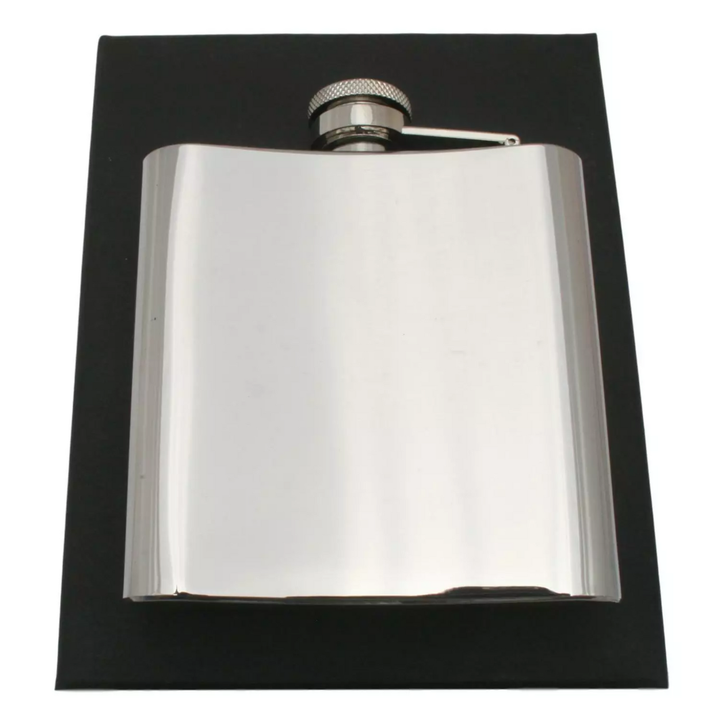 Salmon Stainless Steel Hip Flask 6oz Silver Or Matte Black