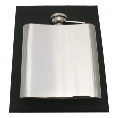 Fishing Scene Stainless Steel 6oz Hip Flask