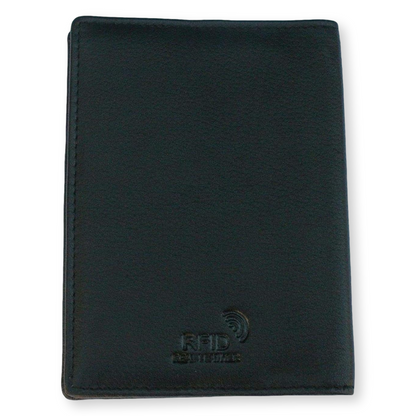 Barbel, Carp, Pike & More Black Leather Passport Holder | Coarse Fishing