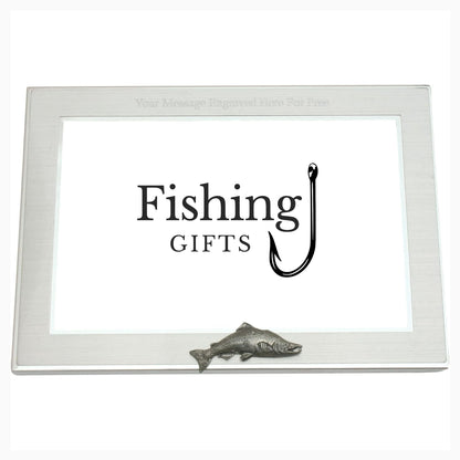 Fly Fishing Customised 6"x4" Metal Photo Frame Landscape or Portrait