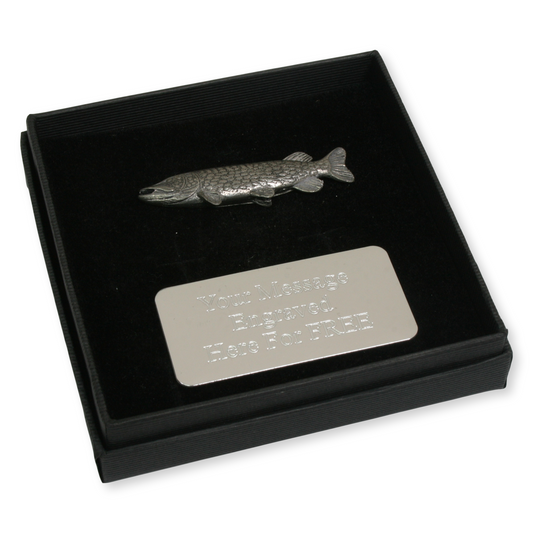 Pike Pewter Lapel Pin Badge with Custom Engraving Option