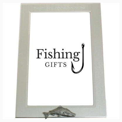 Fly Fishing Customised 6"x4" Metal Photo Frame Landscape or Portrait
