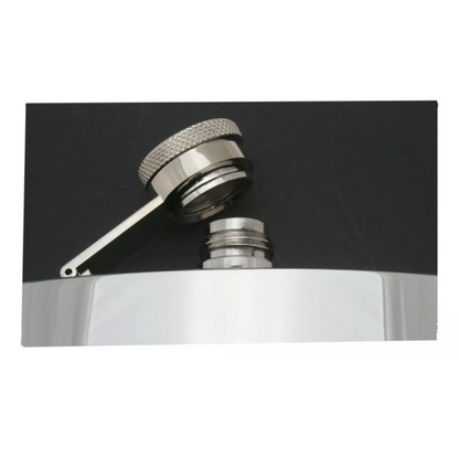 Fishing Scene Stainless Steel 6oz Hip Flask