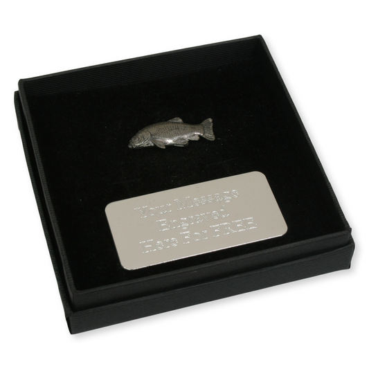 Tench Pin Badge Pewter Lapel Coarse Fishing Gift With Engraving Option