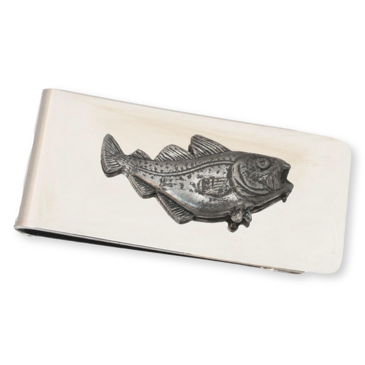 Sea Fishing Stainless Steel Money Clip