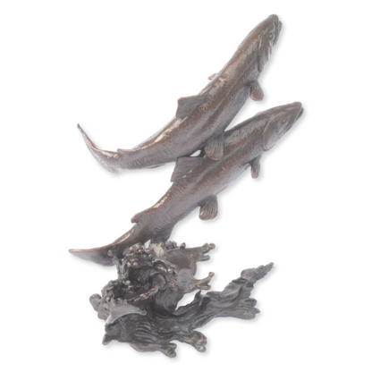 Salmon Pair Rising Bronze (975)