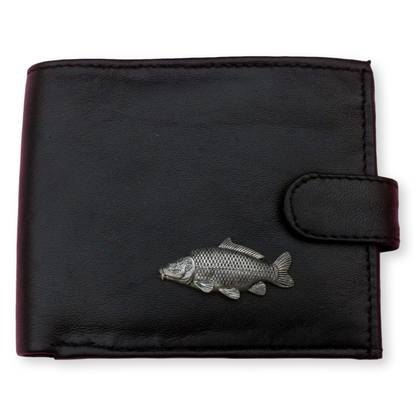 Black or Brown Mens Leather Wallet | Coarse Fishing