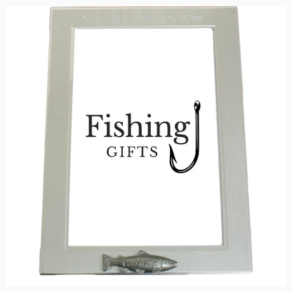Fly Fishing Customised 6"x4" Metal Photo Frame Landscape or Portrait