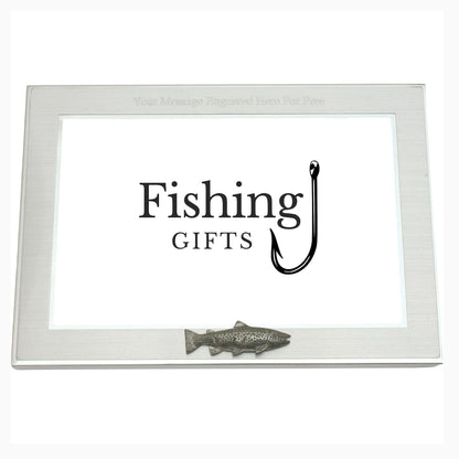 Fly Fishing Customised 6"x4" Metal Photo Frame Landscape or Portrait