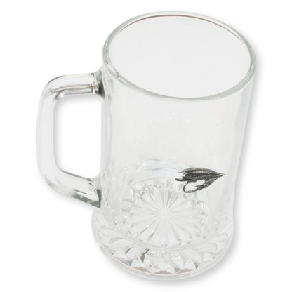 Fly Fishing Glass Tankard Stein 600ml
