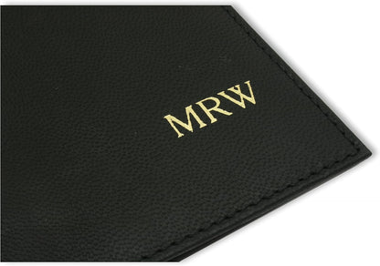 Personalised Leather Fishing Licence Holder Case – Black or Brown