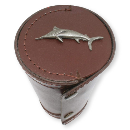 Sea Fishing 4 Cups in Leather Popper Case (4oz)